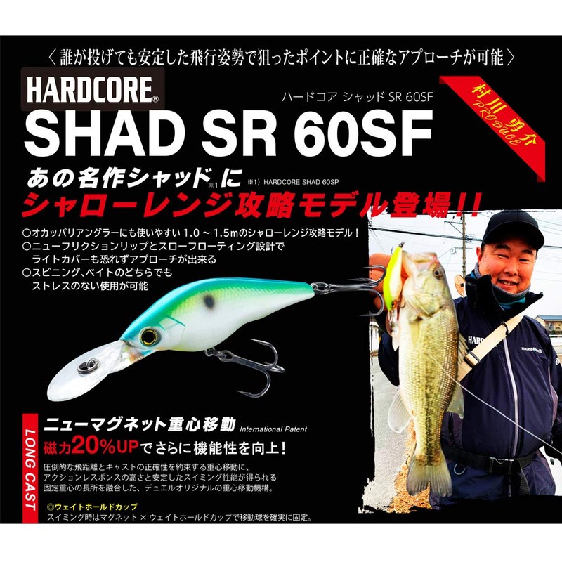 DUEL HARDCORE SR 60SF 60mm R1382-HGSN 06: Golden Shiner