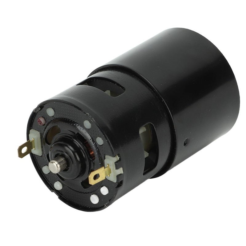 High Torsion DC Motor 12000RPM Round Shaft Fast Speed Red