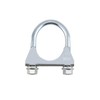 QWORK U-Bolt Muffler Tip Exhaust Hook, 1-1/2" OD 2Pcs Stainless