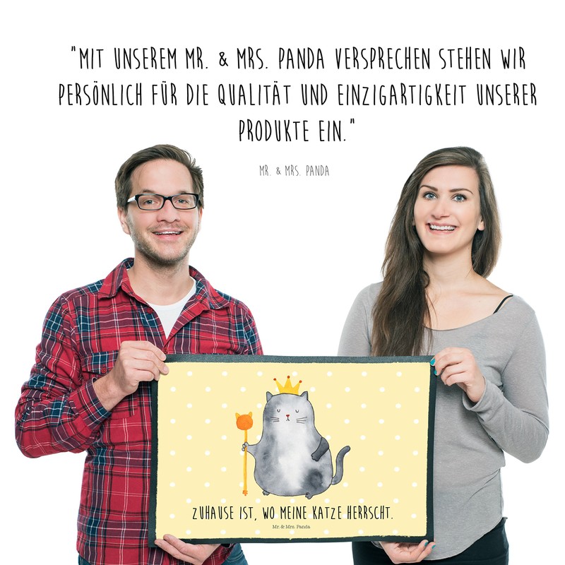 Mr. & Mrs. Panda 50 x 75 cm Fußmatte Katze