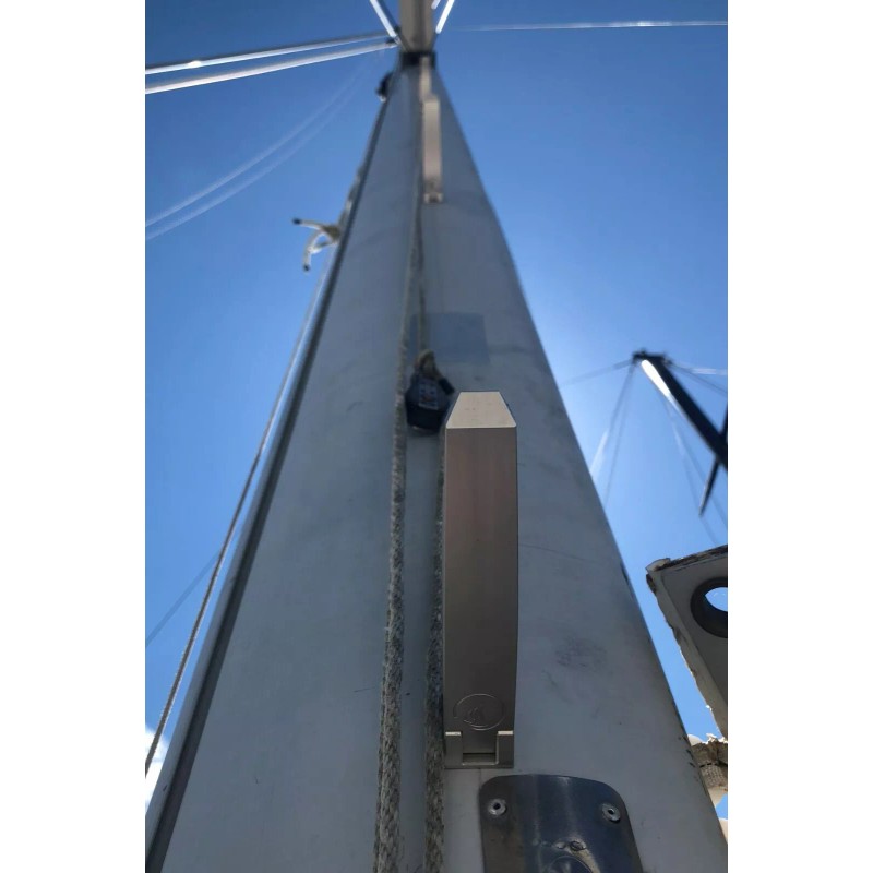 Lunar Marine Aluminum Folding Mast Step Black Anodized Titanium Pin