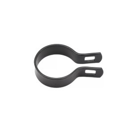 Ozark Fence & Supply Steel Black Coated Steel Brace Band: Brace Bands for Chain Link Fence Post - Rust-Resistant, Durable, Easy Install. Includes Required Bolt. (4", 12)
