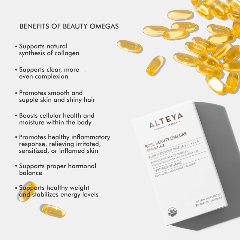 Alteya Bio Rose Beauty Omegas - Omega Vegetable 3+6+7+9 Fatty