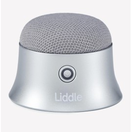 Liddle Speaker Pro - Magnetic PortableBluetooth Speaker with Microphone for Calls & Music - 5W Wireless Audio, 8-Hour Battery, Water-Resistant - Versatile Attachment to Phone, Car, Fridge (Silver)