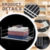 Amylove 4 Pieces 14.7 Inch Hanging Wire Shelf Organizer Closet