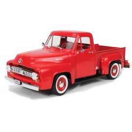 1953 F 100 Pickup Truck Red 1/18 Diecast Model Car by Road Signature 92148r