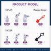 181Pcs SAE Hydraulic Grease Fittings Standard with Plastic Grease Fitting