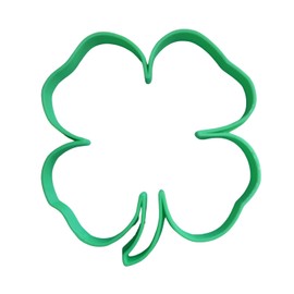 INSPIRED BY 4-H 4 LEAF CLOVER LUCKY OUTLINE COOKIE CUTTER MADE IN USA PR2436