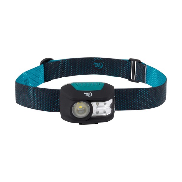 Nite Ize Radiant 250 Headlamp, 250 Lumen Headlight With Red + White LED's, Water Resistant, Four Modes and Lockout, Teal