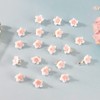 YISSION 20Pcs Mini White Flower Hair Clips for Girls Women