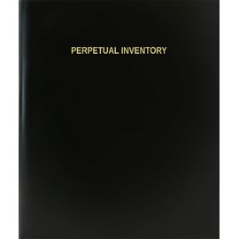 BookFactory Perpetual Inventory Log Book/Journal/Logbook - 120 Page, 8.5"x11", Black Hardbound (XLog-120-7CS-A-L-Black(Perpetual Inventory Log Book))