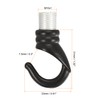 MECCANIXITY Alloy Ceiling Hook Fixtures Accessories 23mmx31mm for Chandelier Ceiling