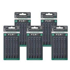 25 x KEY BLADES T144D Straight and Fast Cuts Jigsaw Blades Compatible with Bosch, Dewalt, Makita, Milwaukee and many more