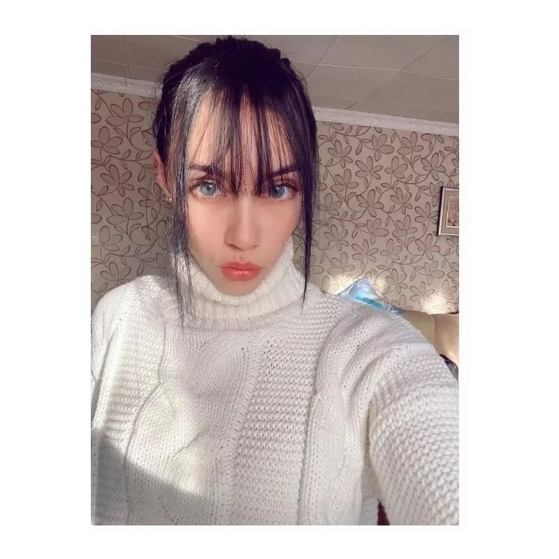 MUJER Pelucas Con Clip Copete Fleco Postizo Sinteticas Flequillo