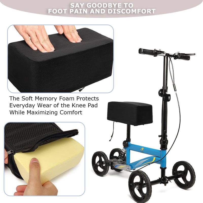 XINTREY Knee Scooter Cushion 2" thick Memory Foam Knee Scooter