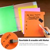 HABGP 96Pcs/12 Set 8 Tab Dividers for 3 Ring Binder,
