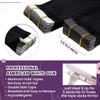 LaaVoo Tape Extensions, Real Hair, 40 cm, Invisible Hair Extensions,