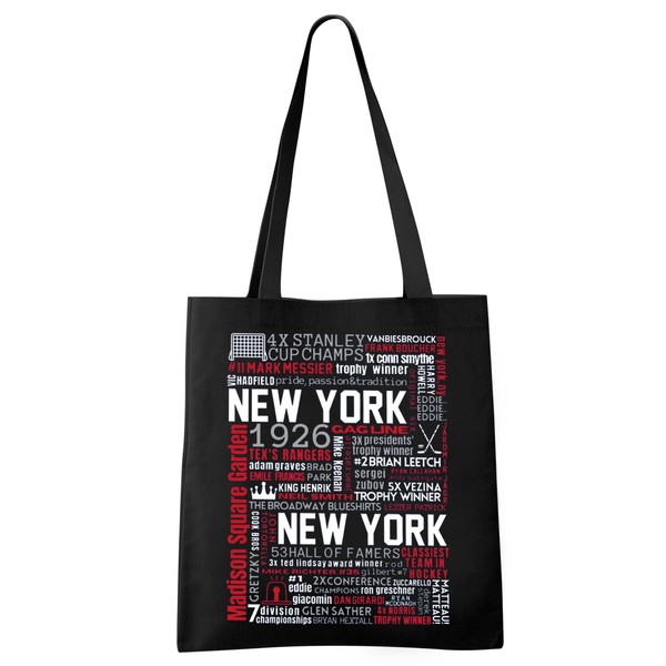 VAMSII Ice Hockey Themed Tote Bag New York Souvenir Gift