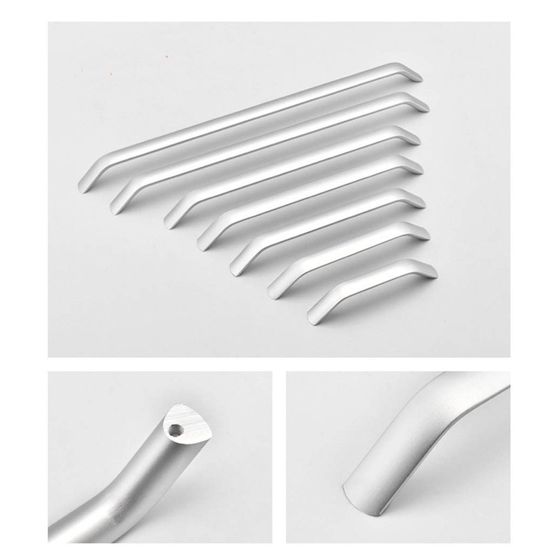 ANSIEDIO 2pcs Silver Cupboard Handles Drawer Handles Kitchen Cabinet Door