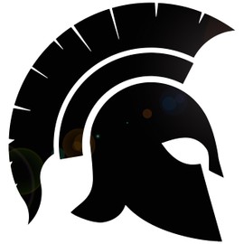 Vinyl Wall Decal Spartan Warrior Helmet Ancient War Stickers Mural Large Decor (ig4951) Purple