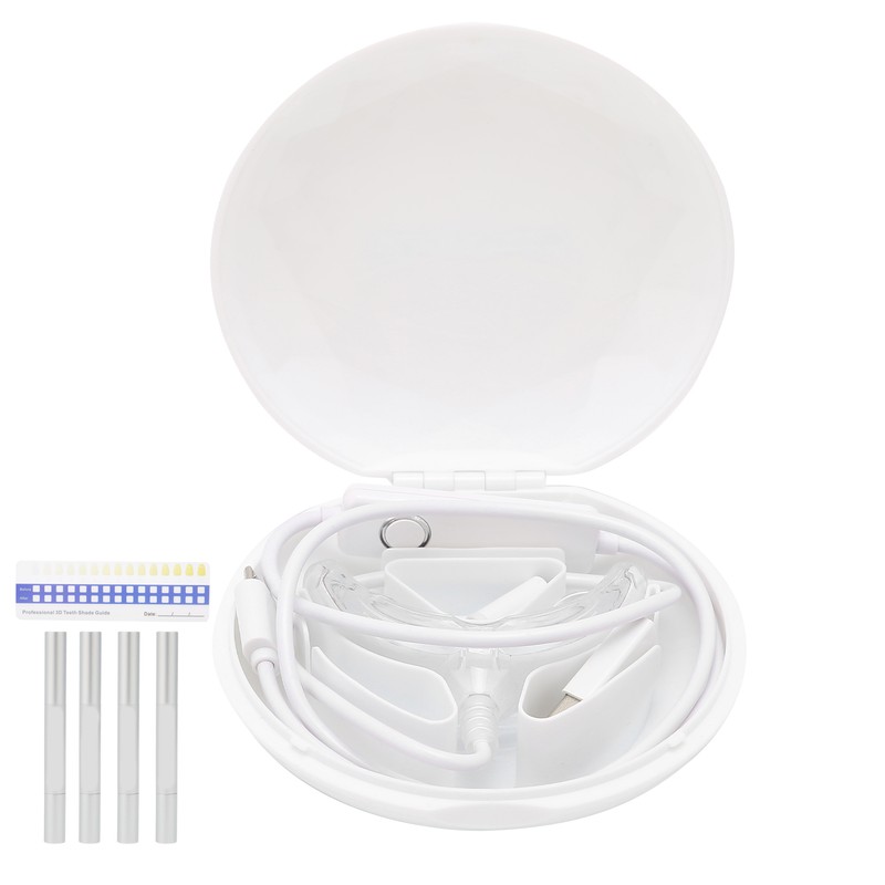 Teeth Whitening Device Soft Silicone Blue Light Timing Dental Teeth