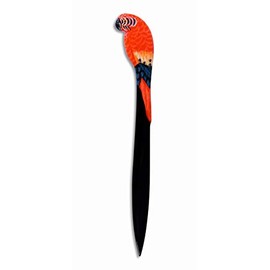 LX Hand Painted Red Parrot Bird Letter Opener