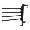 RV Clothes Drying Rack Aluminum Multifunctional Anti Rust 180° Rotatable