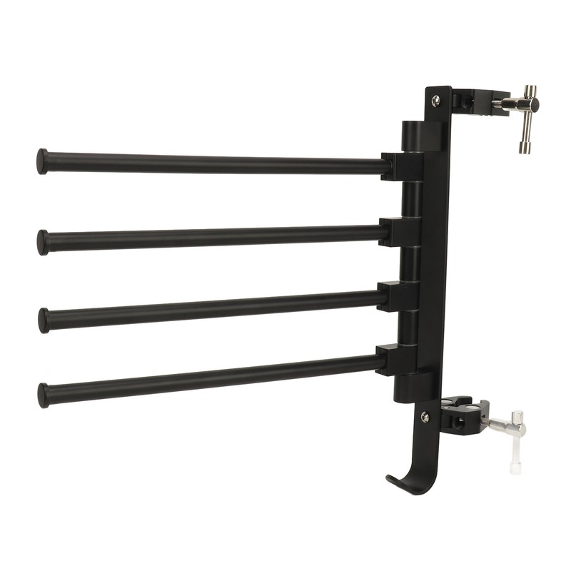 RV Clothes Drying Rack Aluminum Multifunctional Anti Rust 180° Rotatable