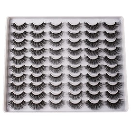 30Pair 3D False Eyelash Fashionable Elegant Comfortable Multi Layer Dense Fake Lashes Set