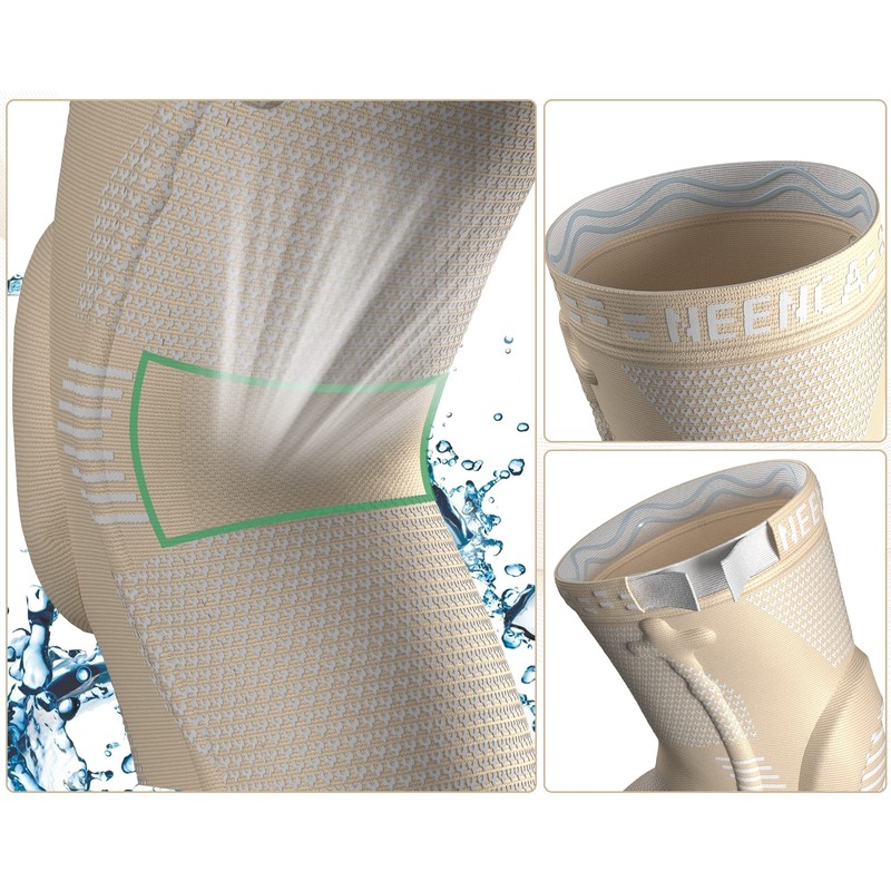 NEENCA 膝サポーター ひざ専用 半月板 スポーツ用 ランニング/ゴルフ/テニス/バドミントン/マラソン/バスケ/サックー/登山 膝安定 通気性 日常生活 左右兼用