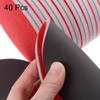 sourcing map 40pcs 800 Grit Sanding Sponge 5 Inch Hook