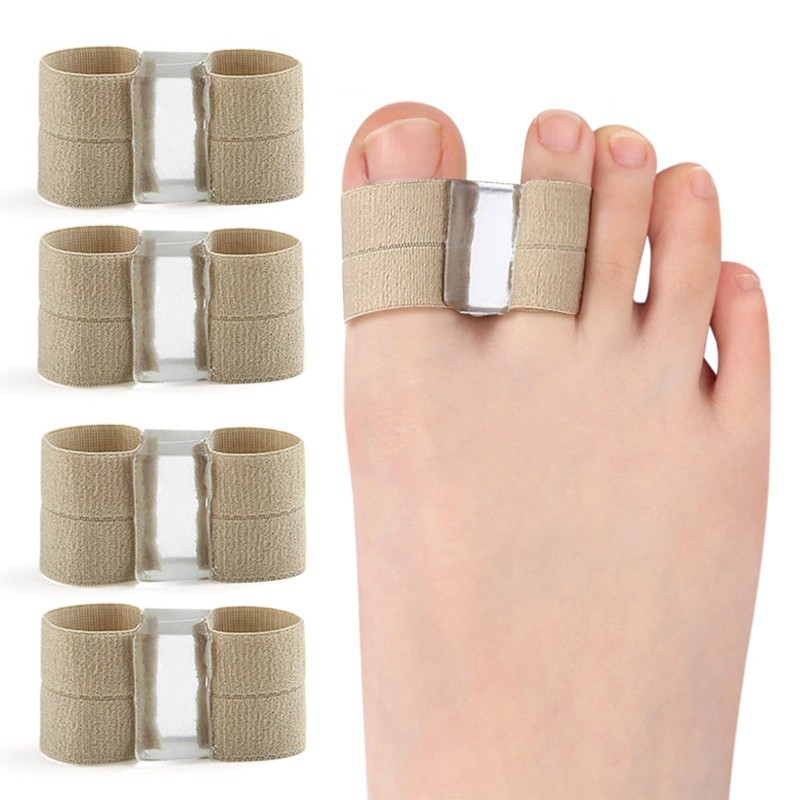 szemauy Gel Toe Spacers, Bunion Corrector with 2 Loops, Portable