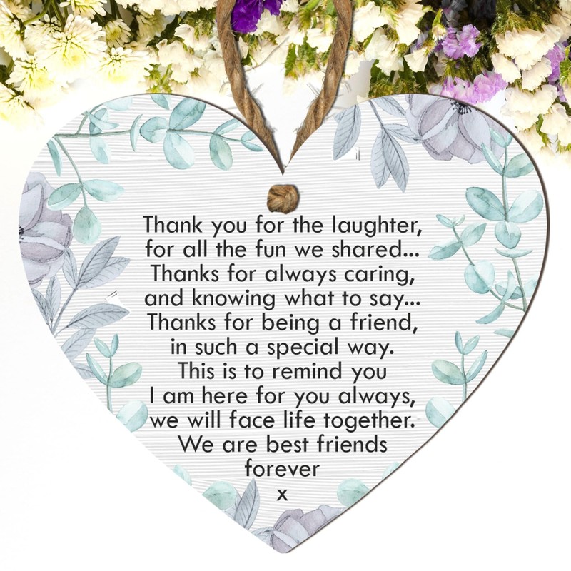 Thank You for the Laughter Heart Plaque | Sentimental Friendship
