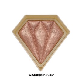Italia Deluxe Diamond Glow Highlighter - Perfect for Highlighting and Illuminating Bronzer Makeup - Colour: Champagne Glow