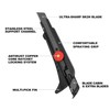 HAUTMEC 18mm Heavy Duty Utility Knife with Fin Design, Ratchet