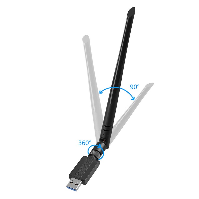 1200M Dual Band WiFi Network Card USB3.0 Wireless WiFi Adapter