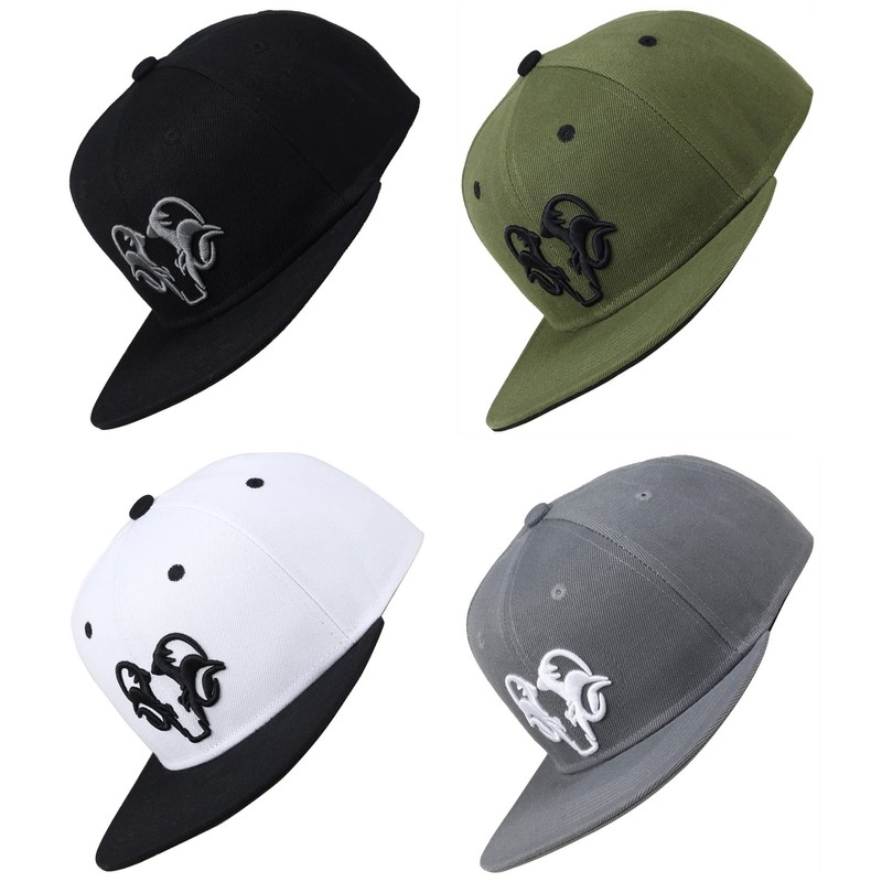 Bexxwell Snapback Cap Green with 3D Embroidery in Black (Perfect