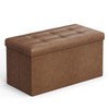 SONGMICS MAZIE Collection - 30 Inches Folding Storage Ottoman Bench,