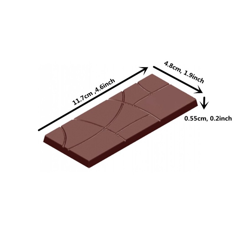 Goldbaking Schokoladenform aus Polycarbonat, für Süßigkeiten, Bars, PC, Schokoladenform