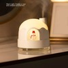Small Humidifier 350ml Desktop Humidifier Snow House Warm Light USB