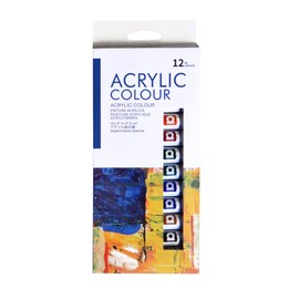 Studio 22 Acrylic Painting Art Gift Set with Paint, Canvas Board & Brushes