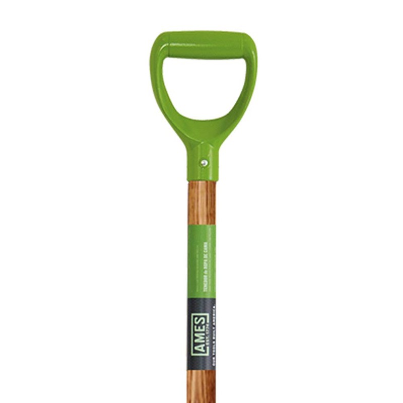 AMES 2672100 Aluminum Scoop with Hardwood Handle and D-Grip, 45-Inch