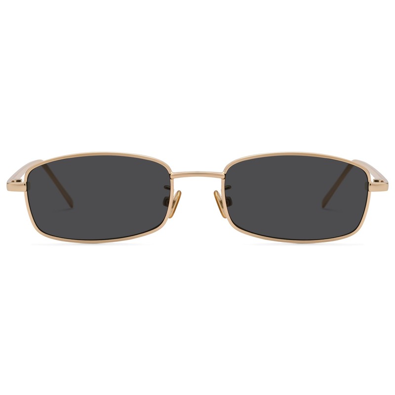 GLARDEFE Y2k Rectangle Sunglasses for Women Men - Retro 80s
