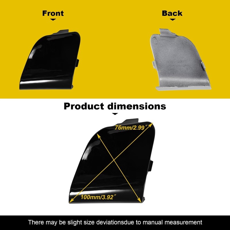 Goholy Car Front Bumper Tow Hook Cover Compatible with Mazda