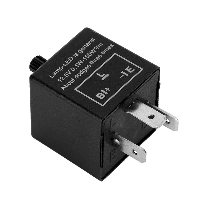 SOULONG LED Flasher Relay 12V 3 Pin Adjustable Speed Turn