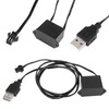 X AUTOHAUX 10 Meter/33ft Interior USB Neon EL Wire String