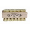 Lilywoods Extra Tough Wooden Nail Brush with Strong Cactus Double