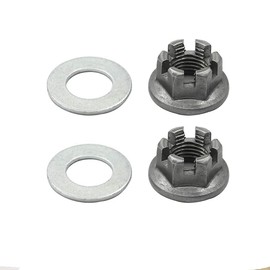 Motoparty Rear Axle Hub Castle Nut Washer For Yamaha ATV Banshee 350cc Blaster 200cc Warrior 350 Raptor 350 660 YFZ 450 Breeze MOTO-4 Grizzly 125 Rear Axle Castle Nut,Replacement for 90171-14037-00