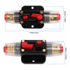 12‑24V Inline Circuit Breaker with Manual Reset Fuse Holder Battery