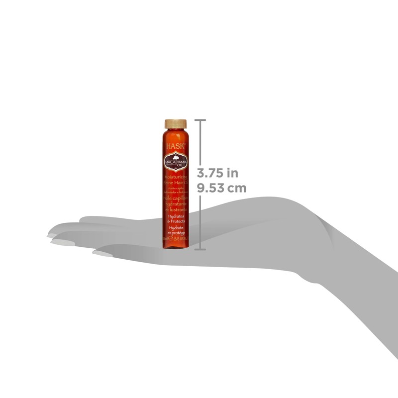 HASK MACADAMIA Moisturizing Hair Oil Vials for shine and frizz